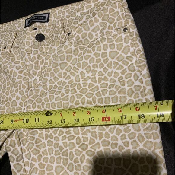 Kardashian Kollection Leopard Animal Print Stretch Pink SKINNY JEANS SIZE 8 - Picture 9 of 11